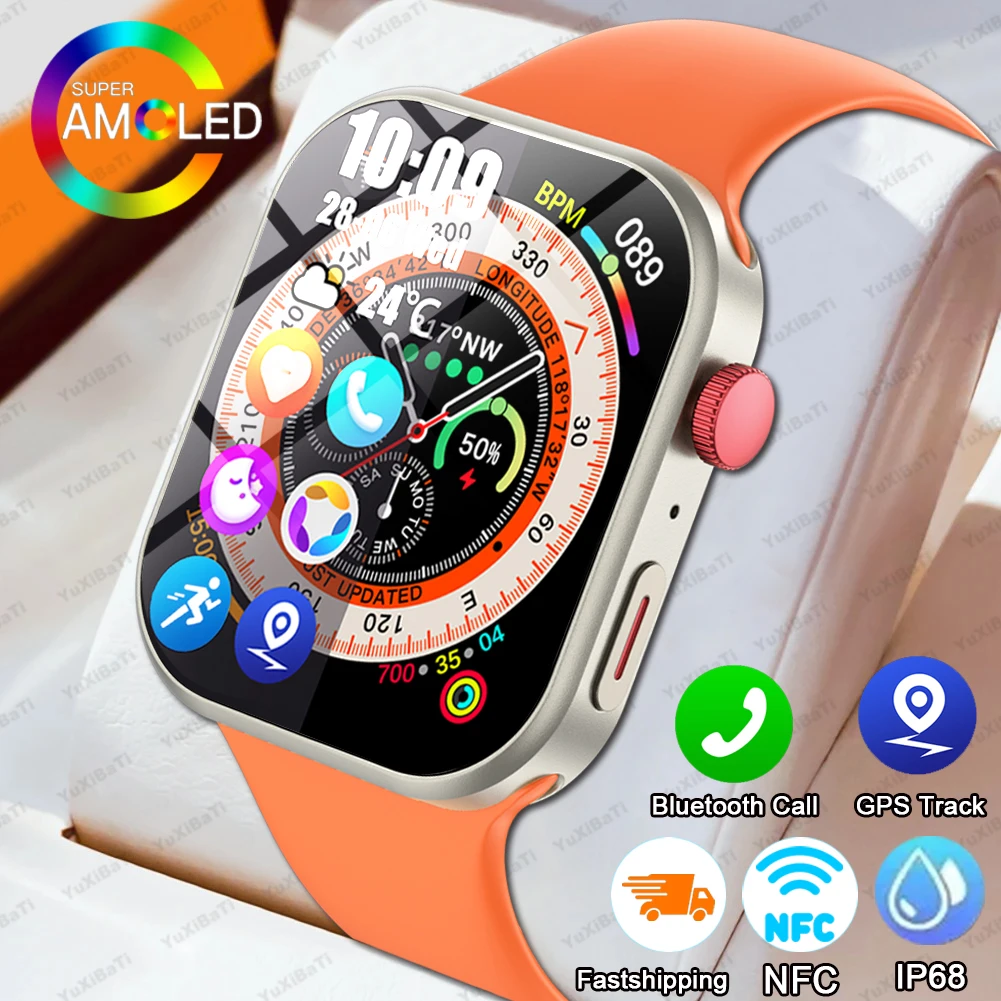 

For Huawei Samsung Galaxy Men Smartwatch Bluetooth Call Women 2.04 Inch Smart Watch High-Definition Screen Sports Watch 2024 New