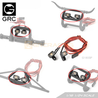 GRC 1/18 Front bumper square spotlight Search lights For 1/18 1/24 RC Crawler Cars TRX4M SCX24 FCX24 #G180SP