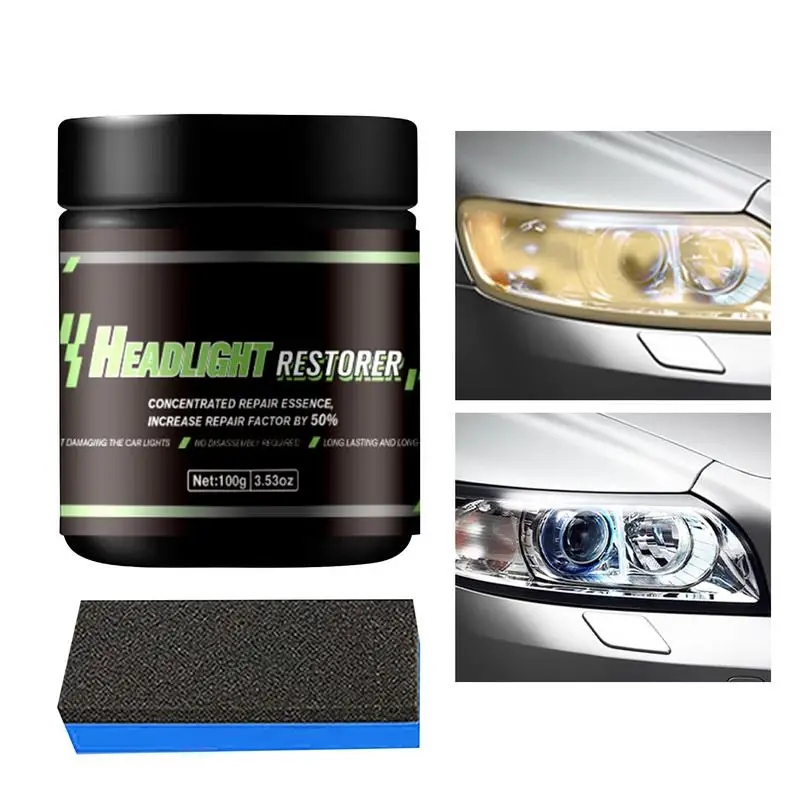 Car Headlight Restoration Polishing Supplies Headlamp Repair Car Light Polisher Cleaning Paste Car Paint Care Refurbish Agent