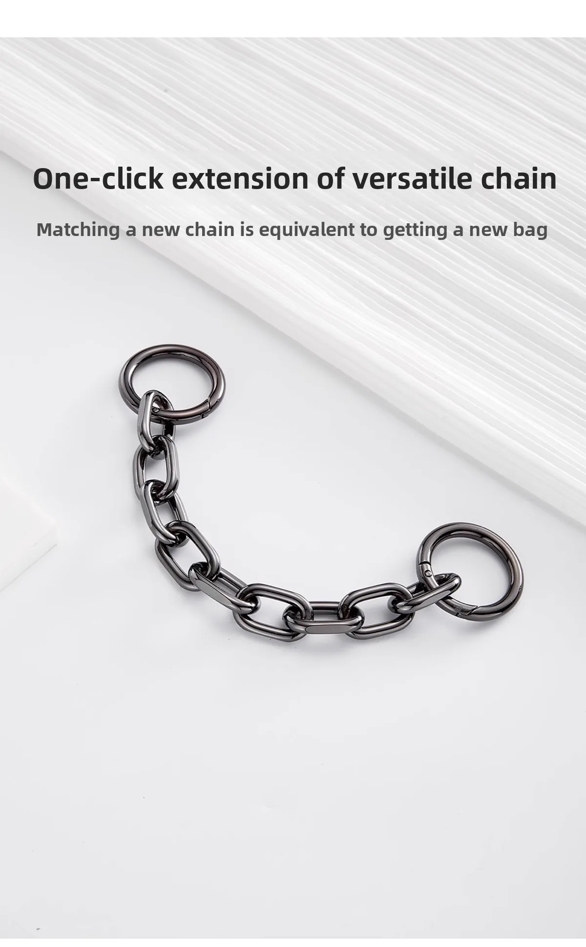 Bag Extension Chain For Longchamp Hobo High-end Fashion Diy Chain Shoulder Replacement Strap Bag Modification Accessories