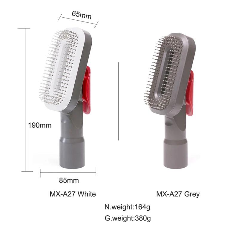 Vacuum Attachment Dog Cat Pet Brush Groom Tool For Dyson V6 V7 V8 V10 V11 V15 Vacuum Cleaner Pet Suction Head Tool