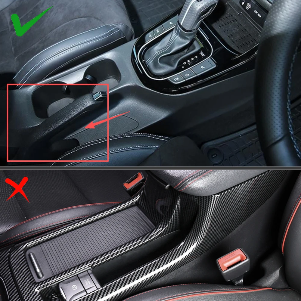 For Hyundai I30 / I30N 2017-2025 LHD ABS Cup Holder Frame Guard Cover Handbrake Automobile Interior Fitting Accessories