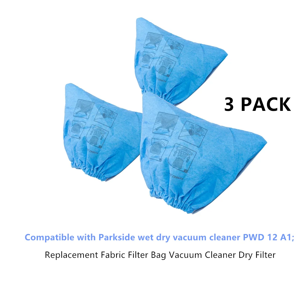 كيس فلتر قماشي للمكنسة الكهربائية ، قطع غيار مكنسة كهربائية ، متوافقة مع ليل باركسايد ، رطبة وجافة ، NTS ، PWD 12 ، A1 ، um ،