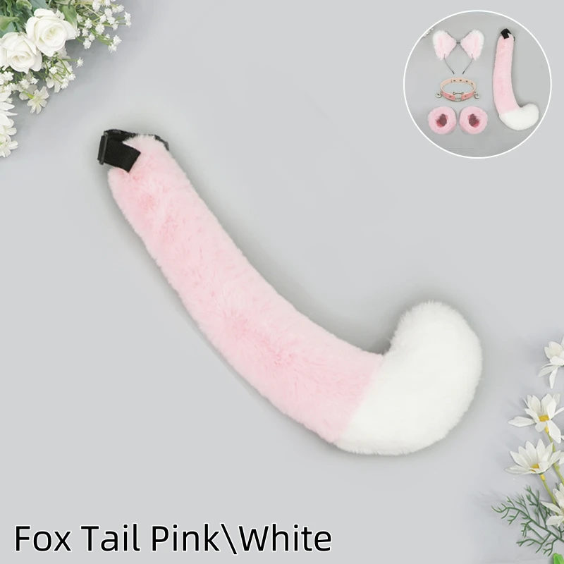 COS Cat Fox Tails Plush Big Tails Dog Furry Tail Anime Role Play Party Performance Props Cosplay Costumes Fursuit Tail For Women