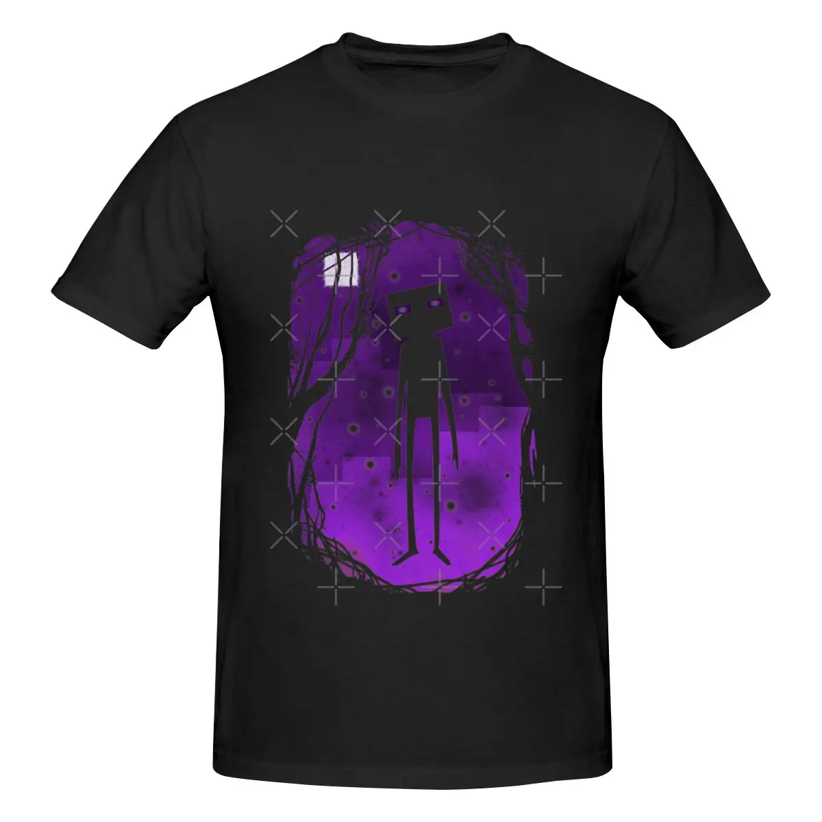 Funny Enderman Men's T-shirt Printed Tops are loose and slim fit Women's T-shirts