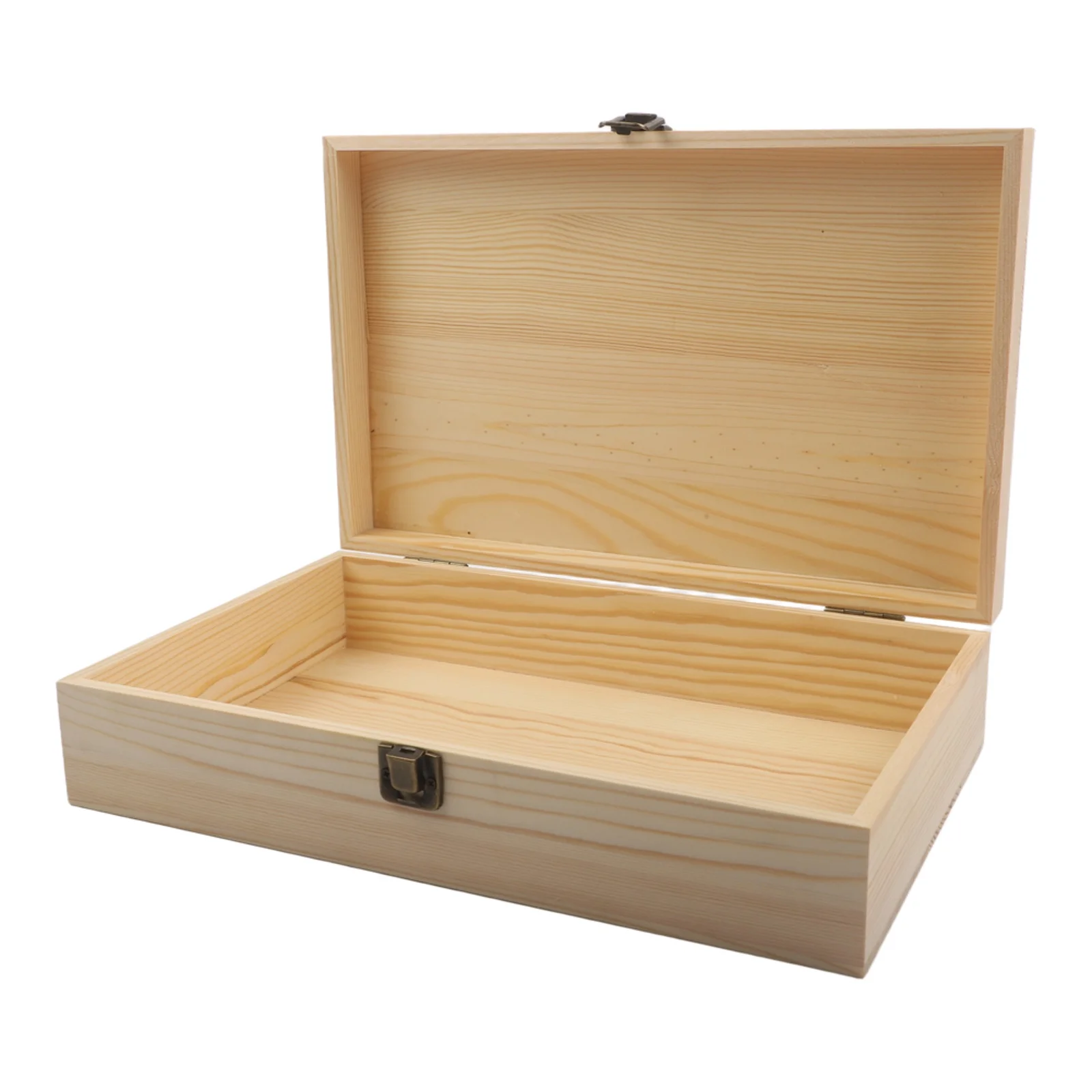 Pine Storage Box Rectangular Storage Box As Shown Large Wooden Storage Box Wooden Box Craft Supplies Box Dust Protection
