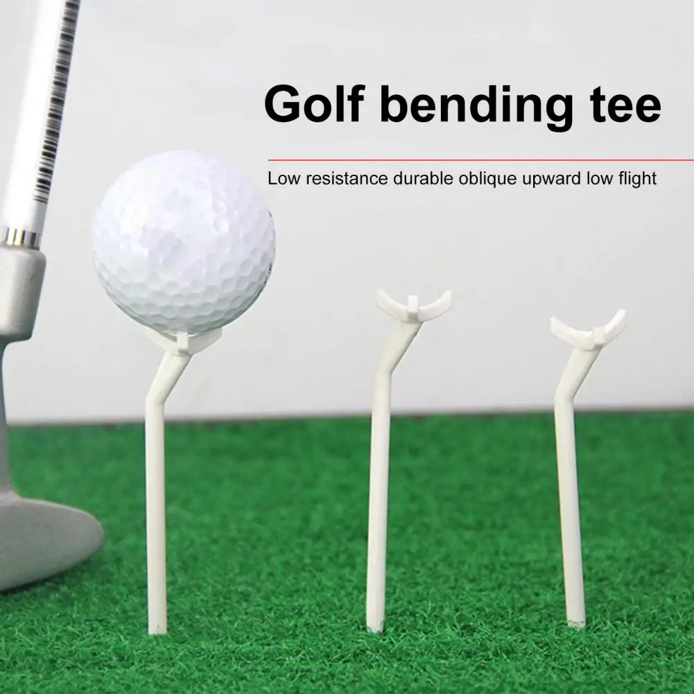 Tee profissional do golfe, Tees plásticos para a resistência reduzida da fricção para a prática, acessórios do golfe, 10 PCes, 3-Prong