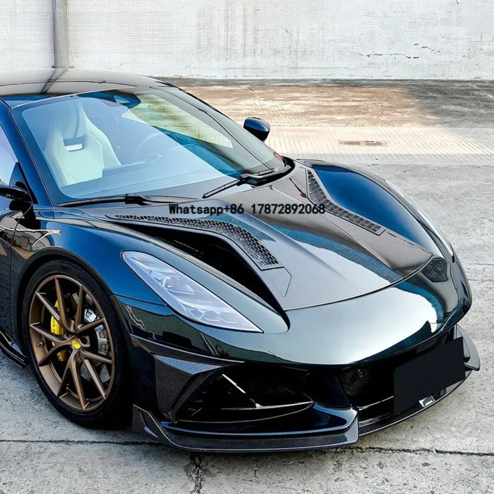 Prepreg Trockene Kohlefaser Karosserie-Kit Vordere Motorhaube Abdeckung Aero-Teil Exterieur für Lotus Emira