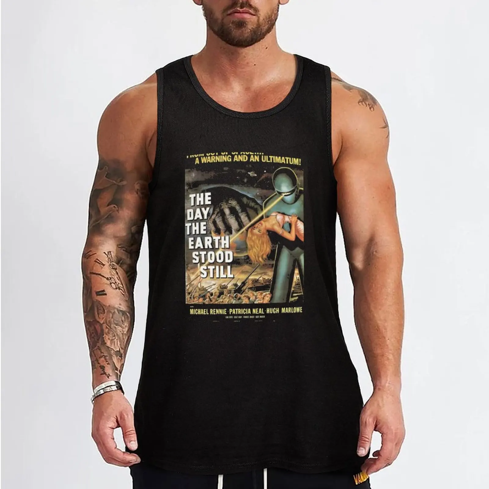 The Day the Earth Stood Still - old poster 1951 Tank Top gym clothing men summer clothes men 2024 Sports clothing