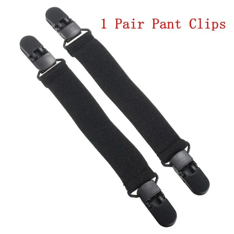 A Pair Of Motorcycle Cycling Trouser Clips, Elastic Plastic Material Buttons, Bicycle And Electric Bicycle Trouser Clips