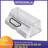 Dust Box Bin Accessories For Xiaomi Roborock S5 S50 S51 S52 S55 S6 T6 Robot Vacuum Cleaner Parts Dust Bin Box HEPA Filter Kits