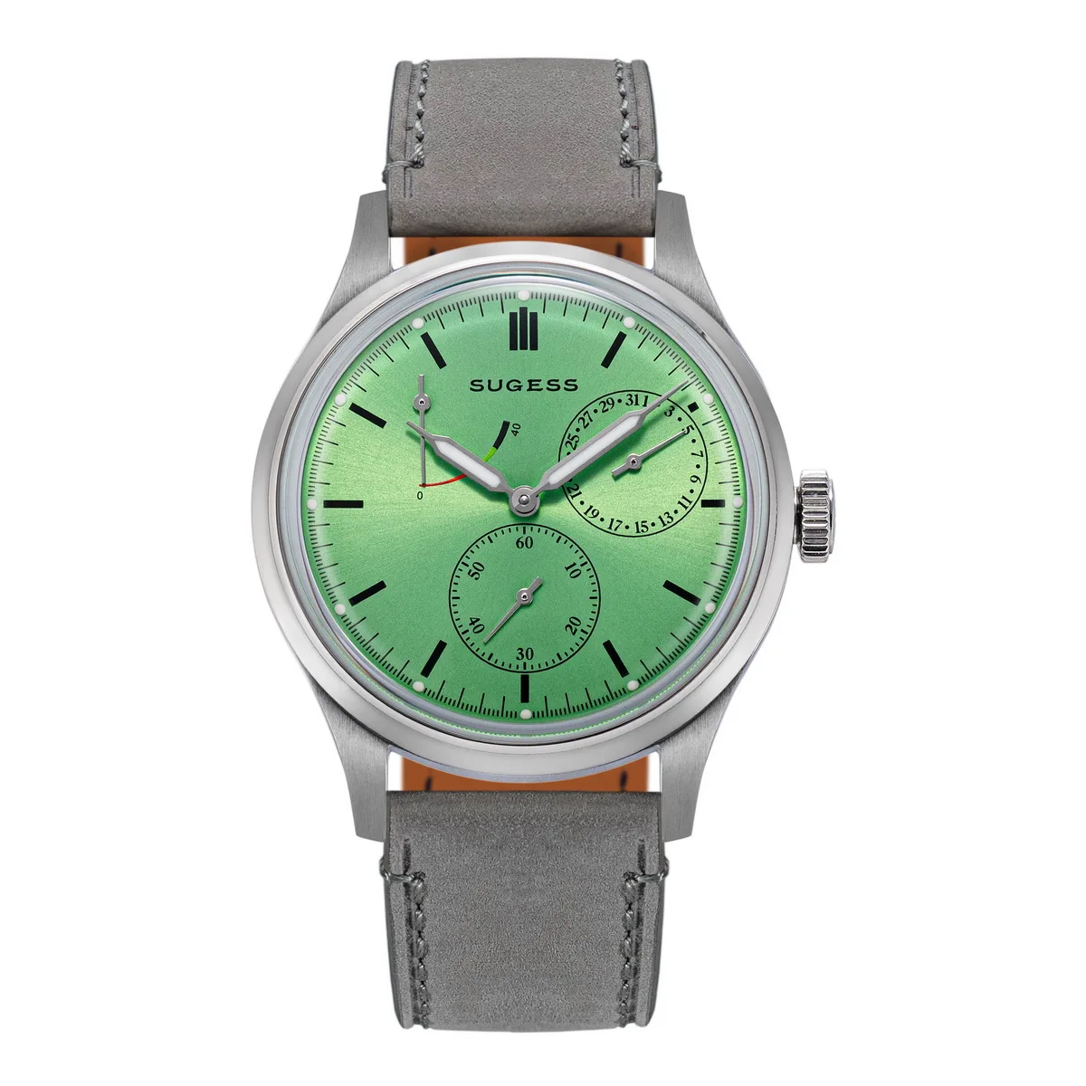 Sugess Business Horloge van Heren Automatisch Tianjin ST1787 Beweging met Genève Strepen Mechanische Horloges Waterdicht Dun S458