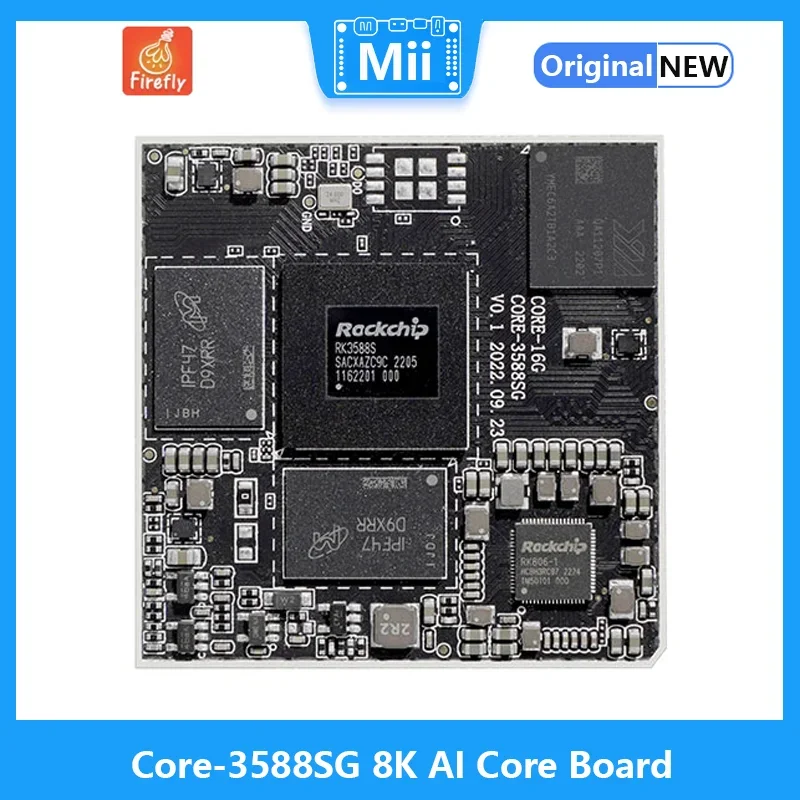 Core-3588SG 8K AI Core Board with up to 32GB of RAM and supports 8K video encoding and decoding include multiple hard disks