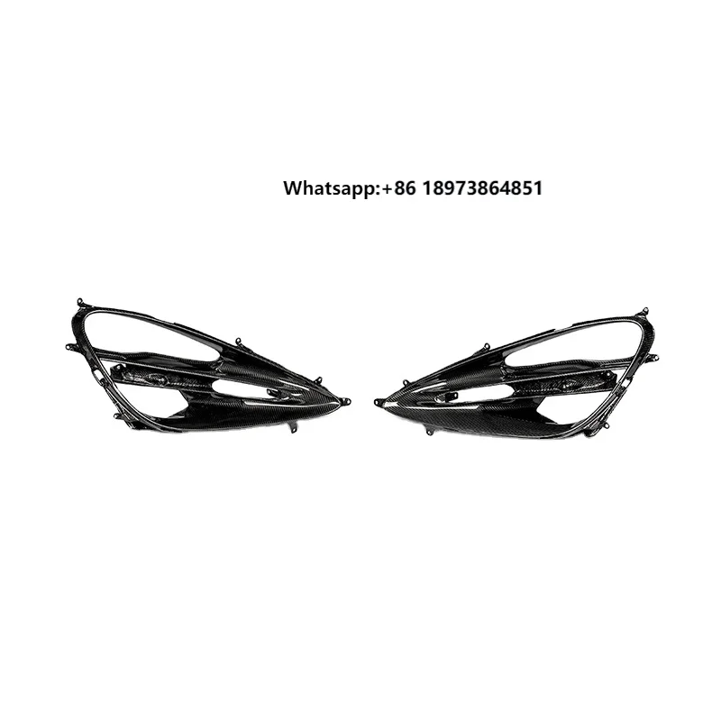

Dry Carbon Fiber Car Front Light Cover for Mclaren 720S Carbon Fiber Body Kit 2015-2018