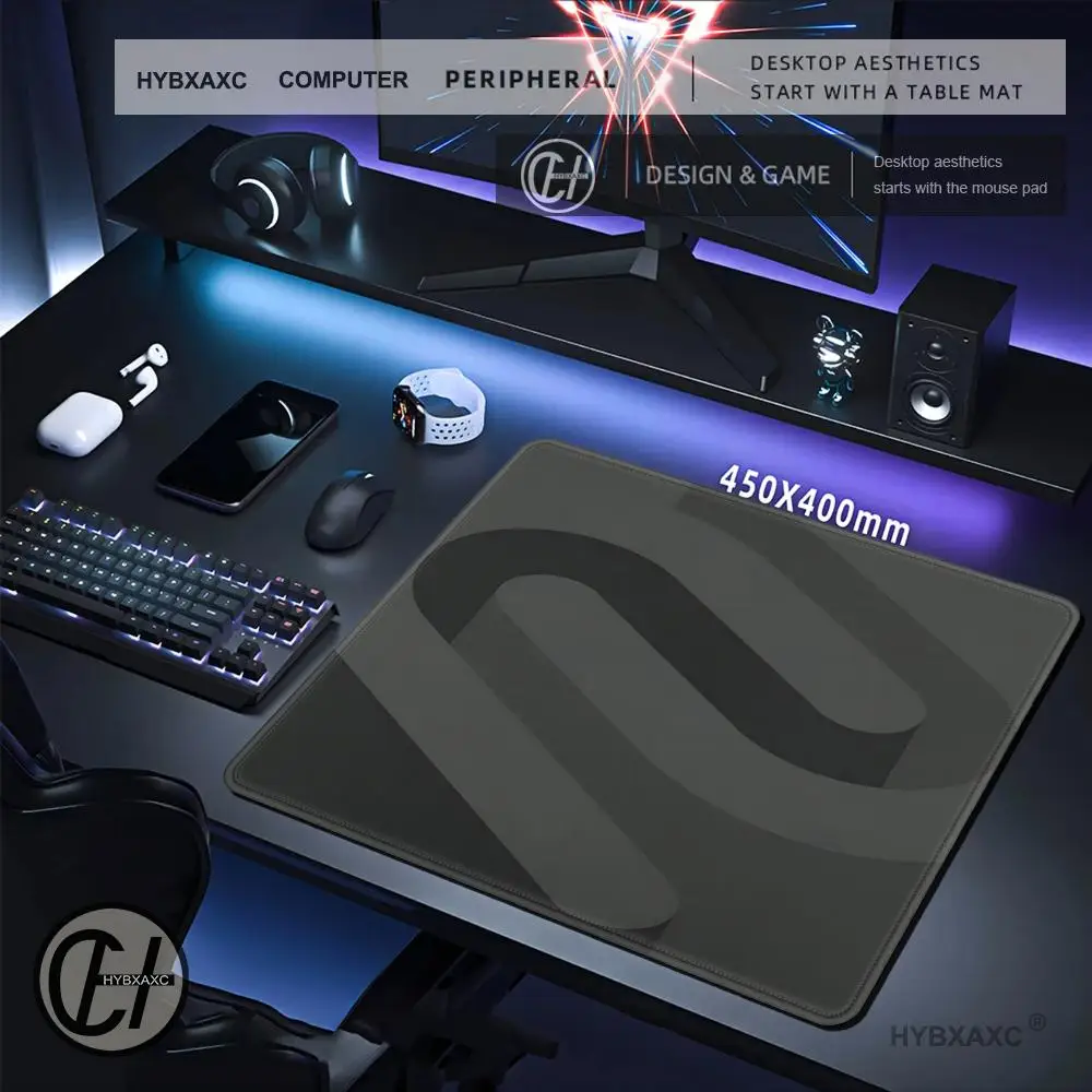 1Pc Gaming Muismat Glad Grote Esports Grijze Tafelmat Gloeilamp Fijne Top Professionele Natuurlijke Rubberen Gaming Pad