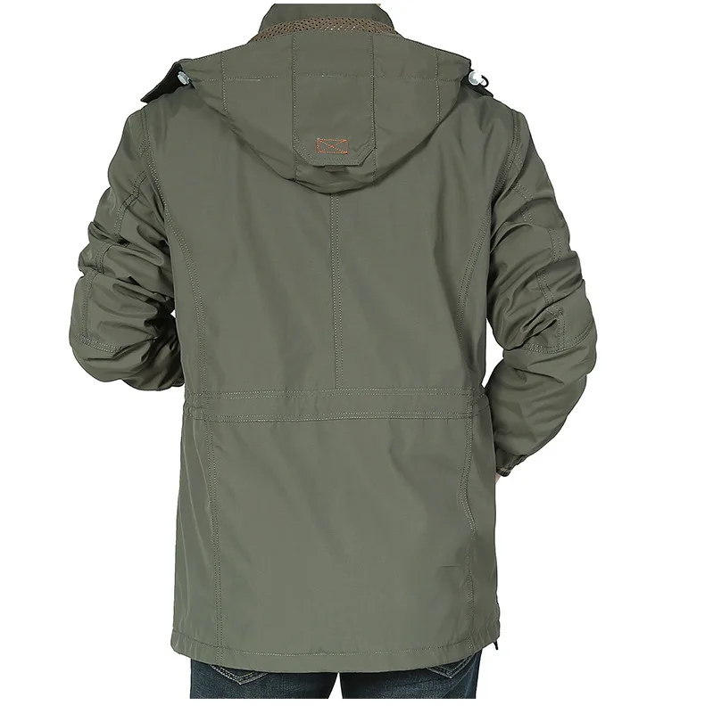 Winter and Autumn Outdoor Casual Windbreaker, Mid-aged Jacket with Added Insulation and Breathable Fabric, Men's Coat