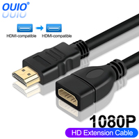 1080P HDMI-compatible Extension Cable Adapter Male to Female HDMI-compatible Extender Cable for PC TV Box PS4 3 Laptop Projector