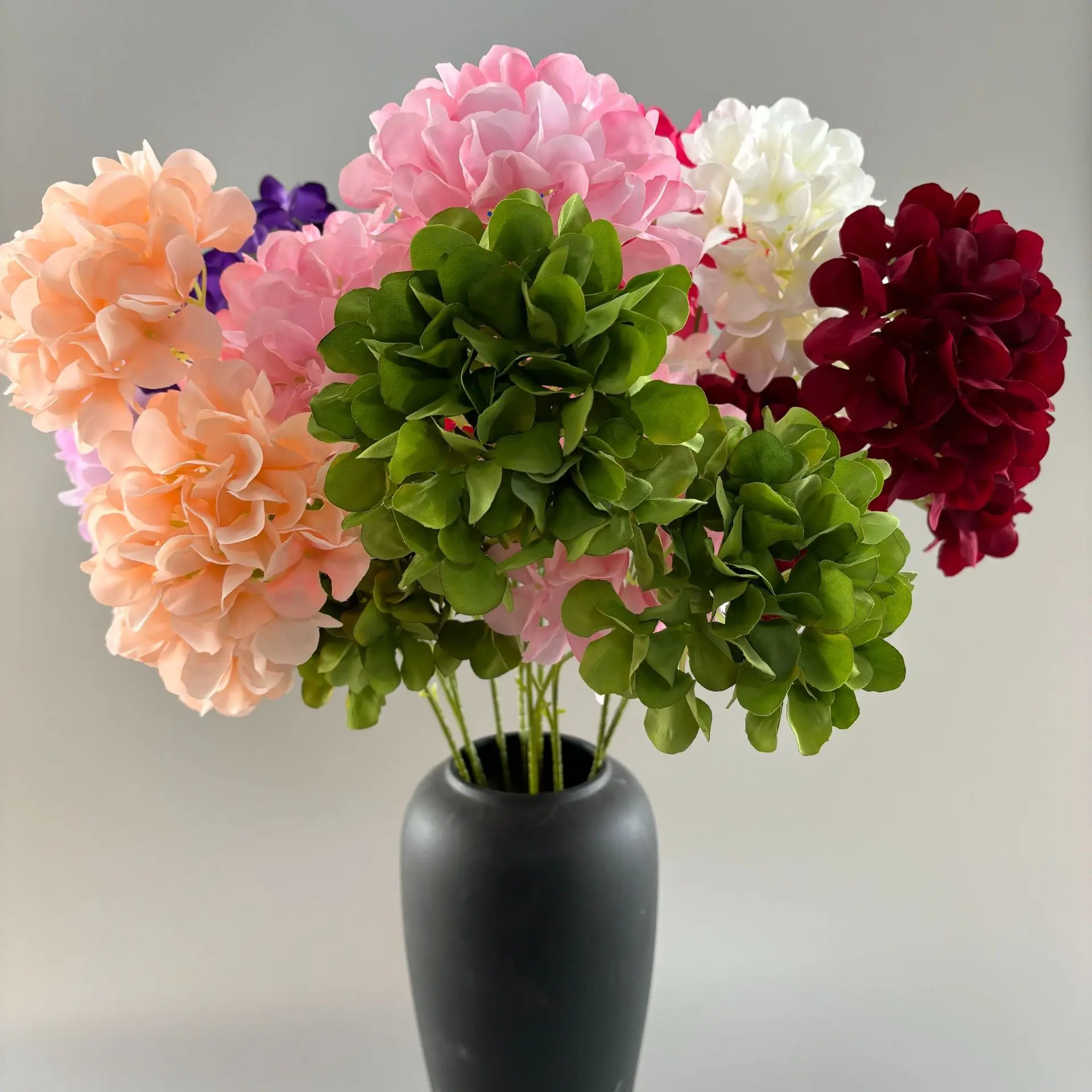 

Simulated Flower 3-Head Mini Embroidered Ball Wedding Flower Material Road Guide Arrangement Party Dining Decoration Floral