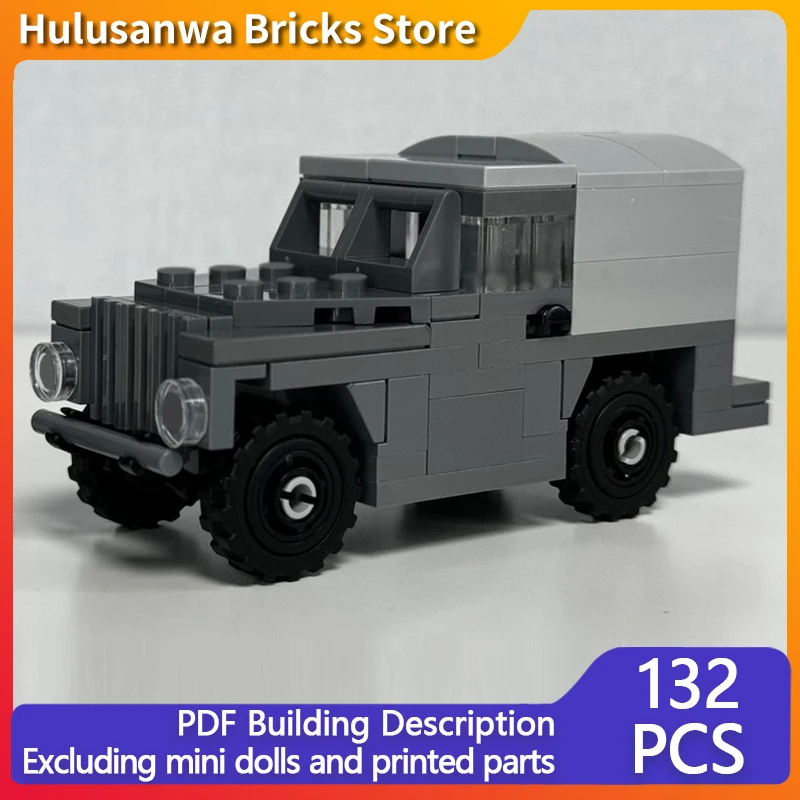 1/2 Ton Lightweight Military Off-Road Vehicle Model MOC Building Bricks War Equipment Modular Technology Gifts Children Toy Suit