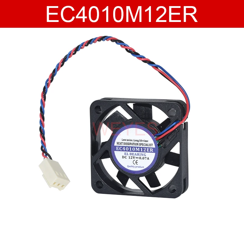 

New For EC4010M12ER DC 12V 0.07A 3 Lines Square Cooling Fan