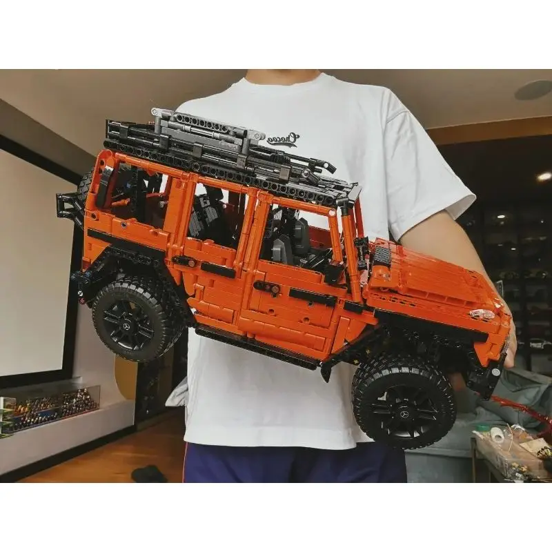 

2891pcs orange off-road vehicle model building block toy model decoration holiday party gift 42177Home decor ornaments