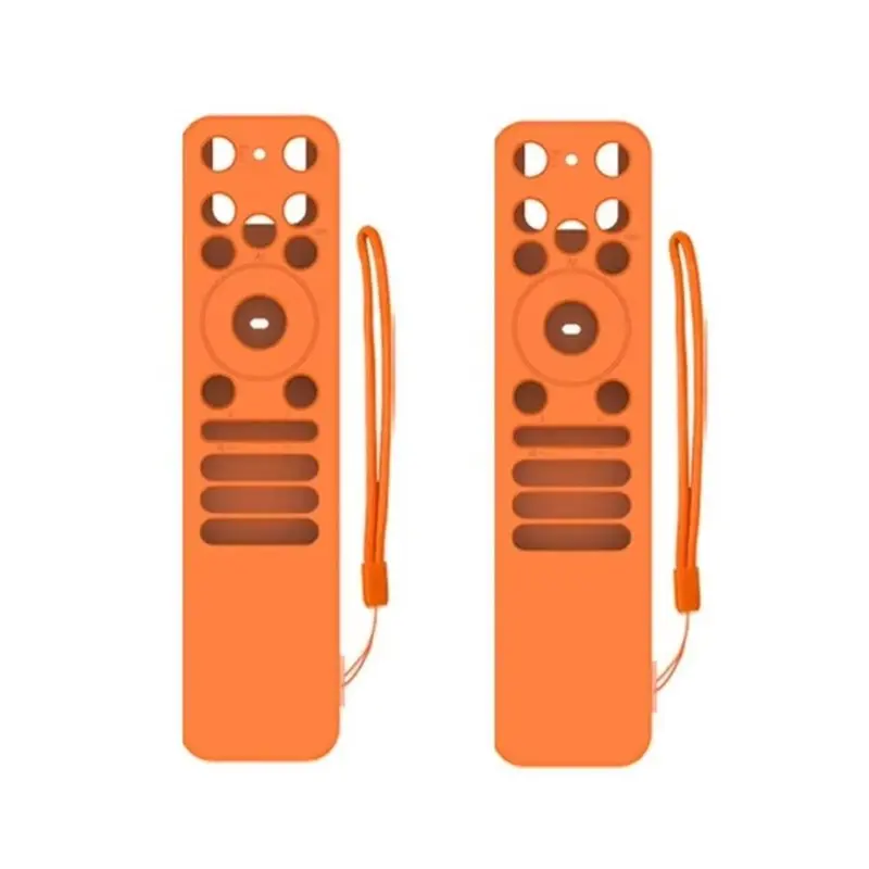 

A08E-2Pcs Silicone Case For MR25GA Remote Controller Cover With Lanyard Shockproof Soft Shell Sleeve Protect
