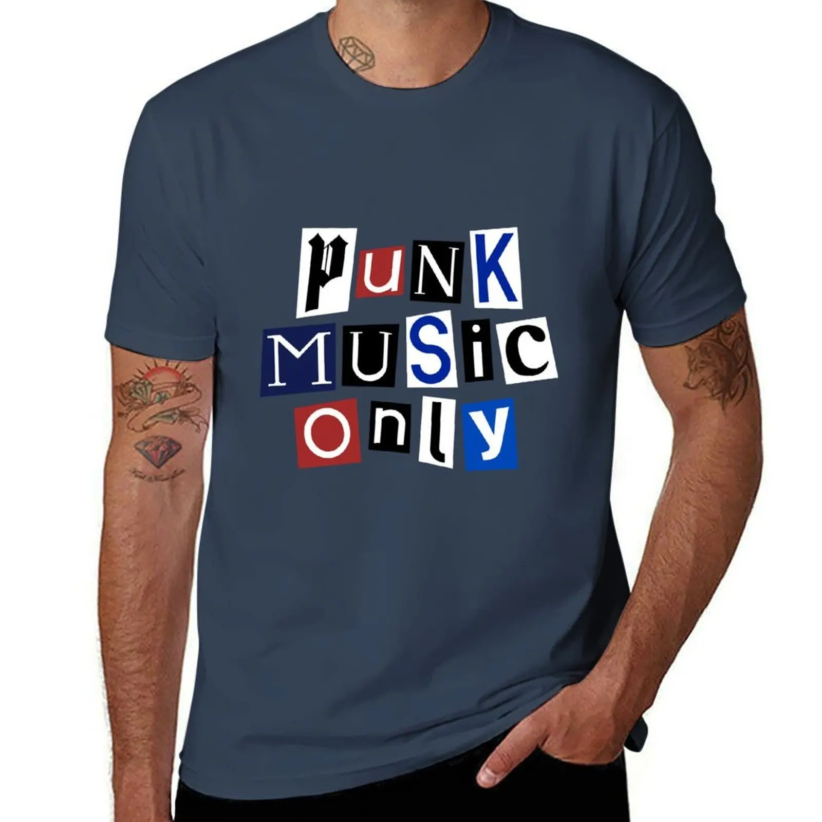 Punk Music Only T-Shirt Urban Style Print T-Shirt