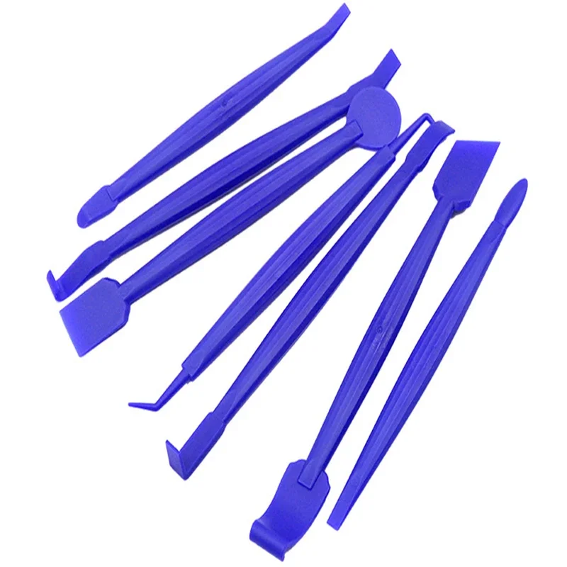 7PCS Car Film Trimming Tool Invisible Car Cover Film Trimming Tool Wrap Vinyl Squeegee Seam Tuck Plastic Small Squeegee Set