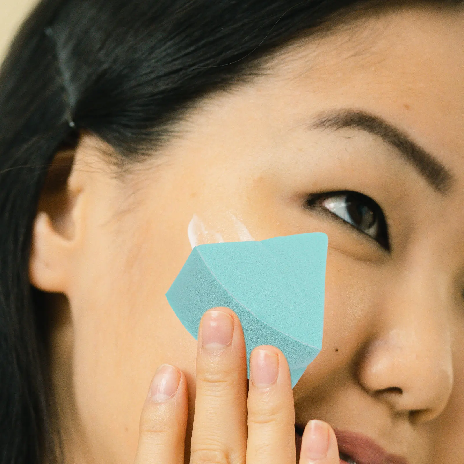 

Fan-Shaped Makeup Sponges Dry Wet Use Foundation Mixing Powder Puff High-Density Elastic Puff for Face Concealer