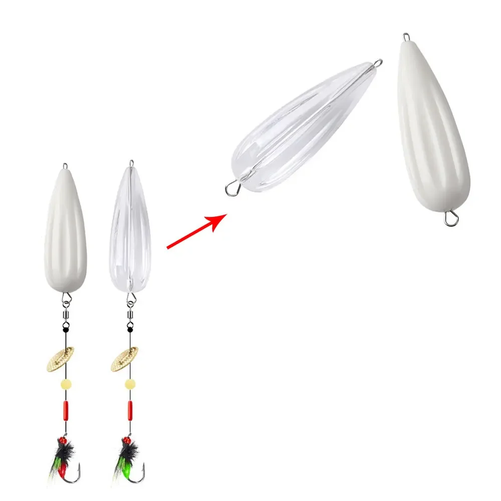 10 قطعة 3/3.5/4/4.8/7.5 جرام بطيئة غرق أو المياه العائمة رمي المعونة المساعدة الصيد تعويم بوبر الكارب إغراء صيد السمك أداة
