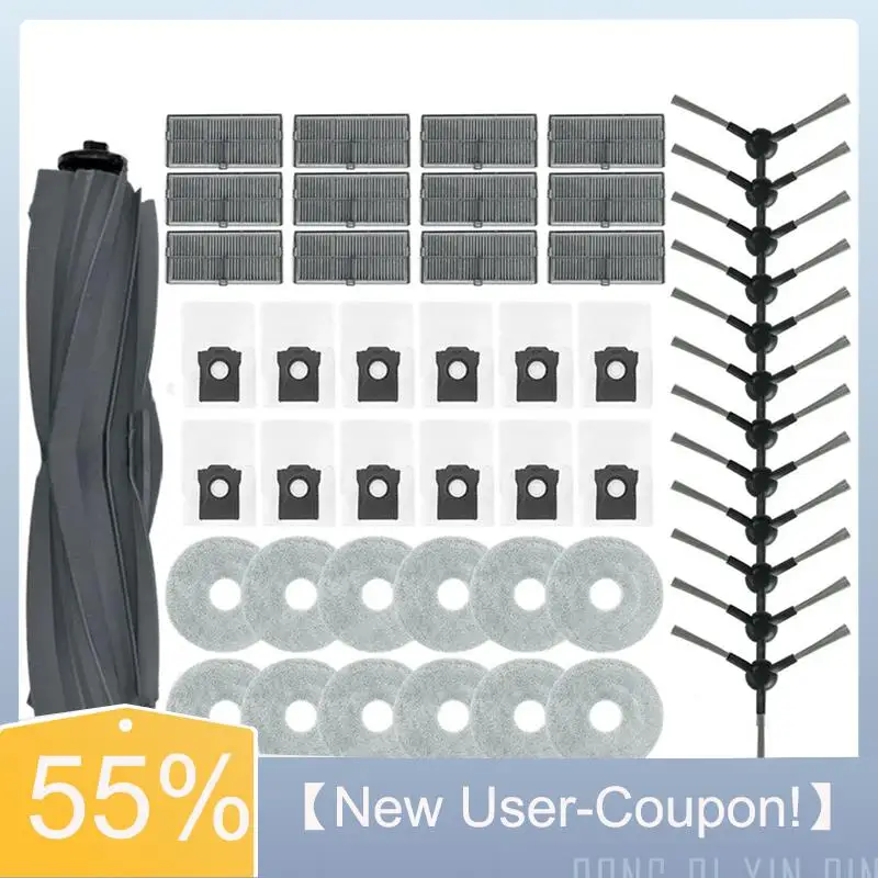

A60T Effortless For Dreame L10s Pro Ultra Heat / X30 Ultra / X30 Pro / S10 Pro Ultra Main Side Brush Filter Mop Dust Bag Parts