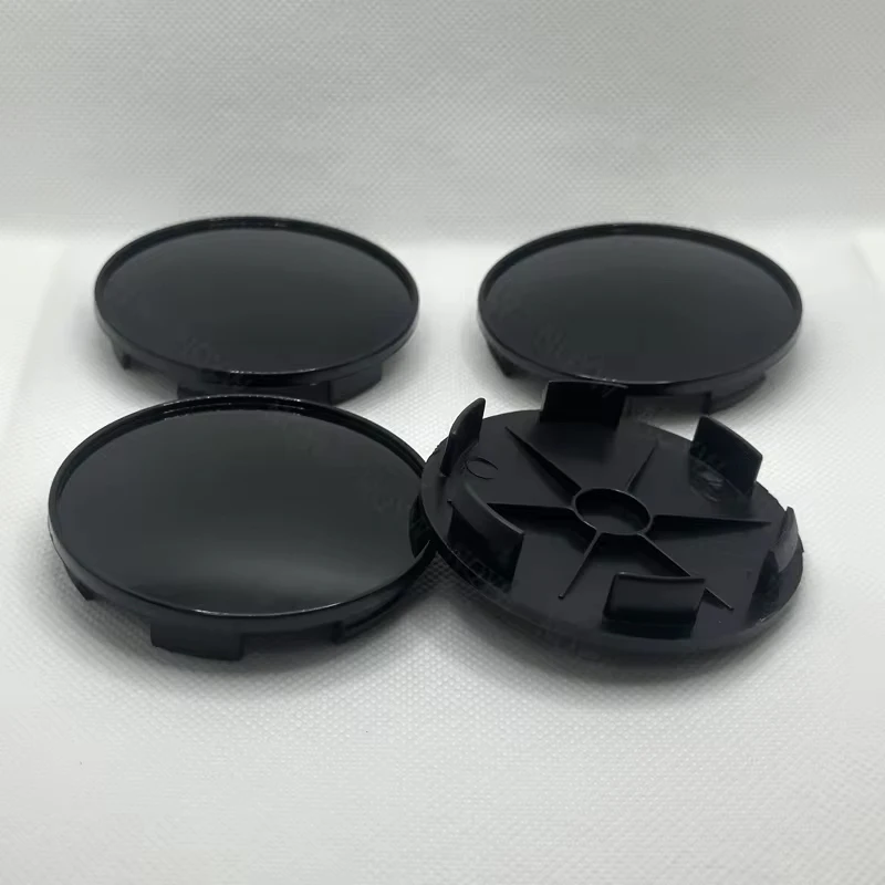 4Pcs/Set 68mm Car Wheel Center Hub Caps Cover Kit Car Accessories Durable Black Silver Plastic Car Styling Parts Car Accessories