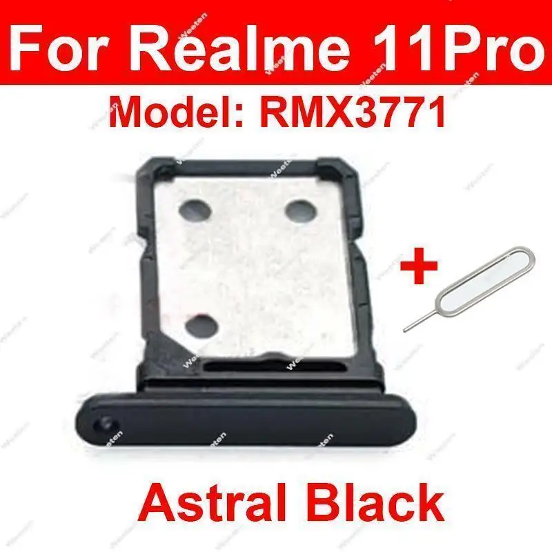 For Realme 11 11 Pro 11Pro Plus 11X 5G SIM Card Tray SIM Card Holder Reader Socket Slot Replacement Parts