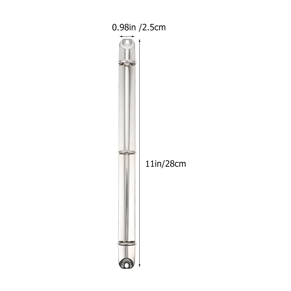 2 Stuks A4 Metalen Bindmiddel Ringen Mechanismen Stevige Ijzeren Bindmiddelen Spiraal Wervelkolom Inserts Losbladige Kantoor Bindtoebehoren