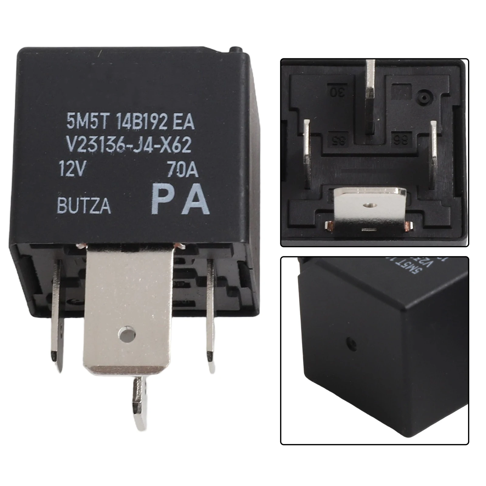 Electrical for System Upgrade Car Relay 4 Pin Automotive Relay 4 Pin Relay Easy Installation High Current Rating OEM