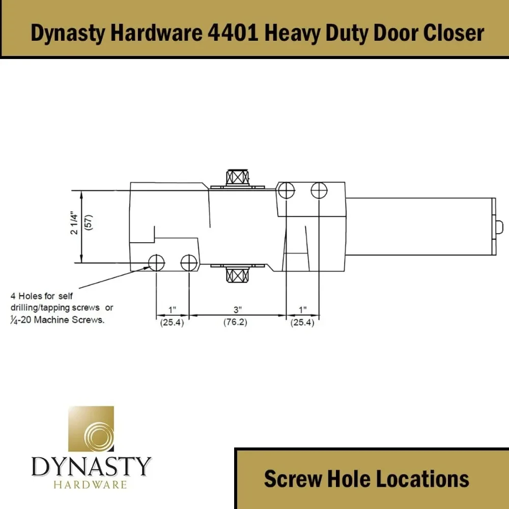 Door Closer Heavy Duty Commercial Grade Hydraulic Adjustable Spring Door Closer Series 4401 Meets ADA Sprayed Duronotic Finish