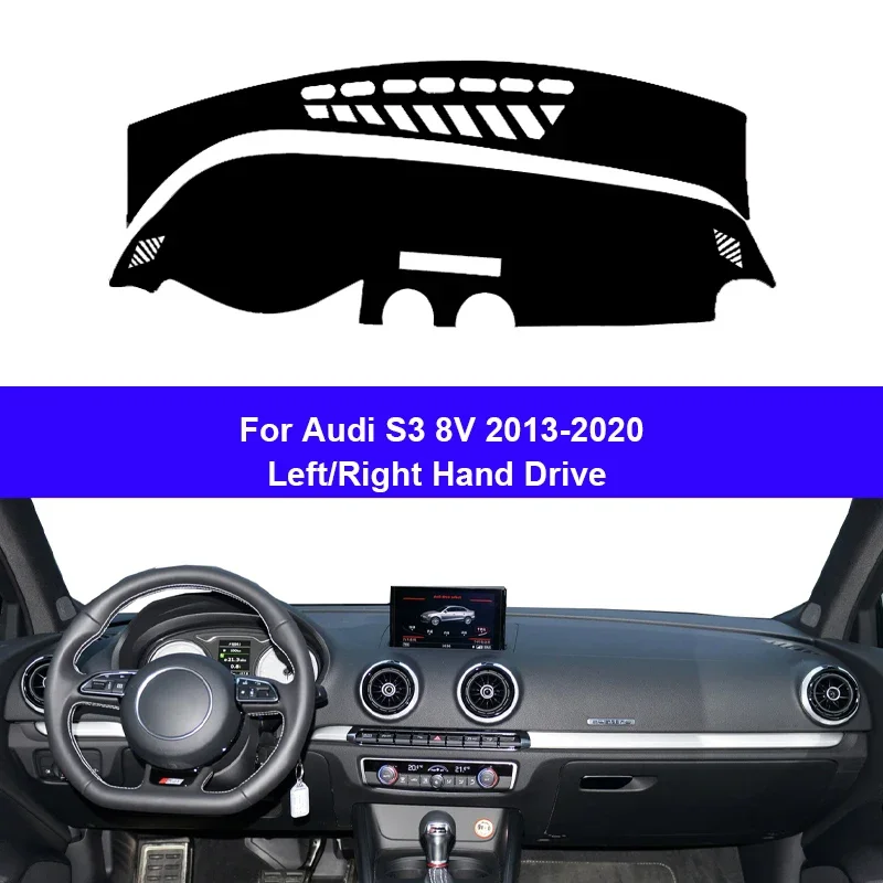 

For Audi S3 8V 2013 2014 2015 2016 2017 2018 2019 2020 Car Protective Pad Dashboard Cover Silicone Non-Slip Mat Auto Sunshade