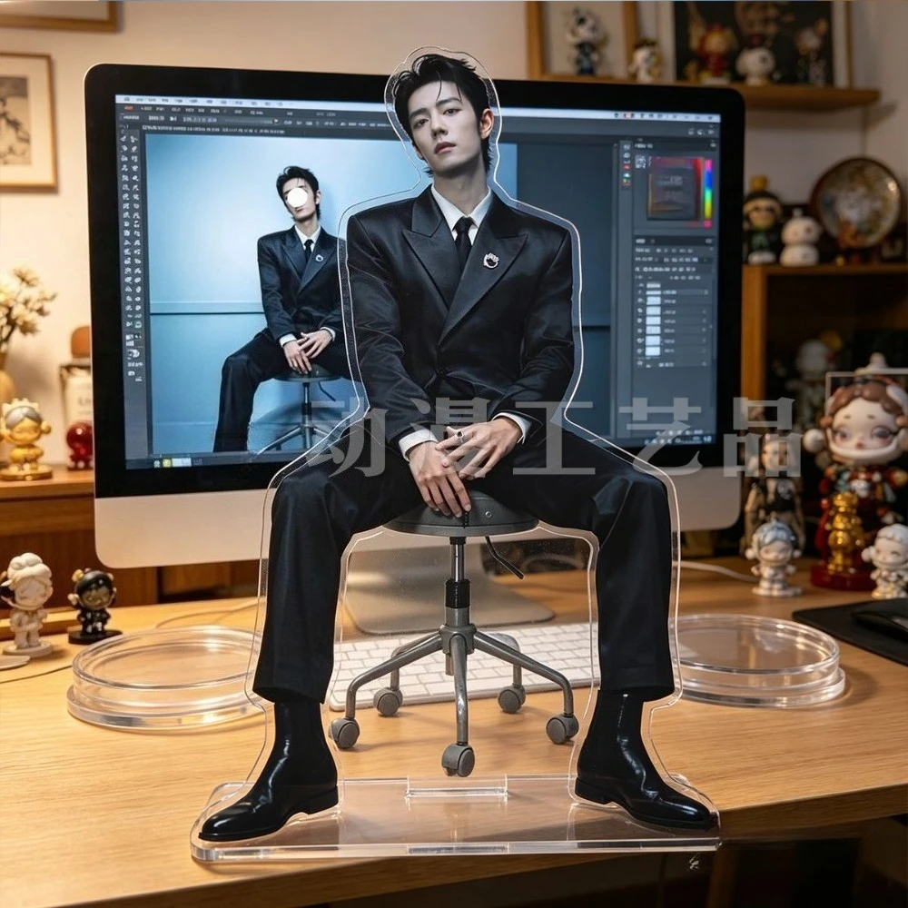 Xiao Zhan's Peripheral Acrylic Standing Sign Desktop Ornament Decoration Self-made Handsome Commemorative Collection Figurines