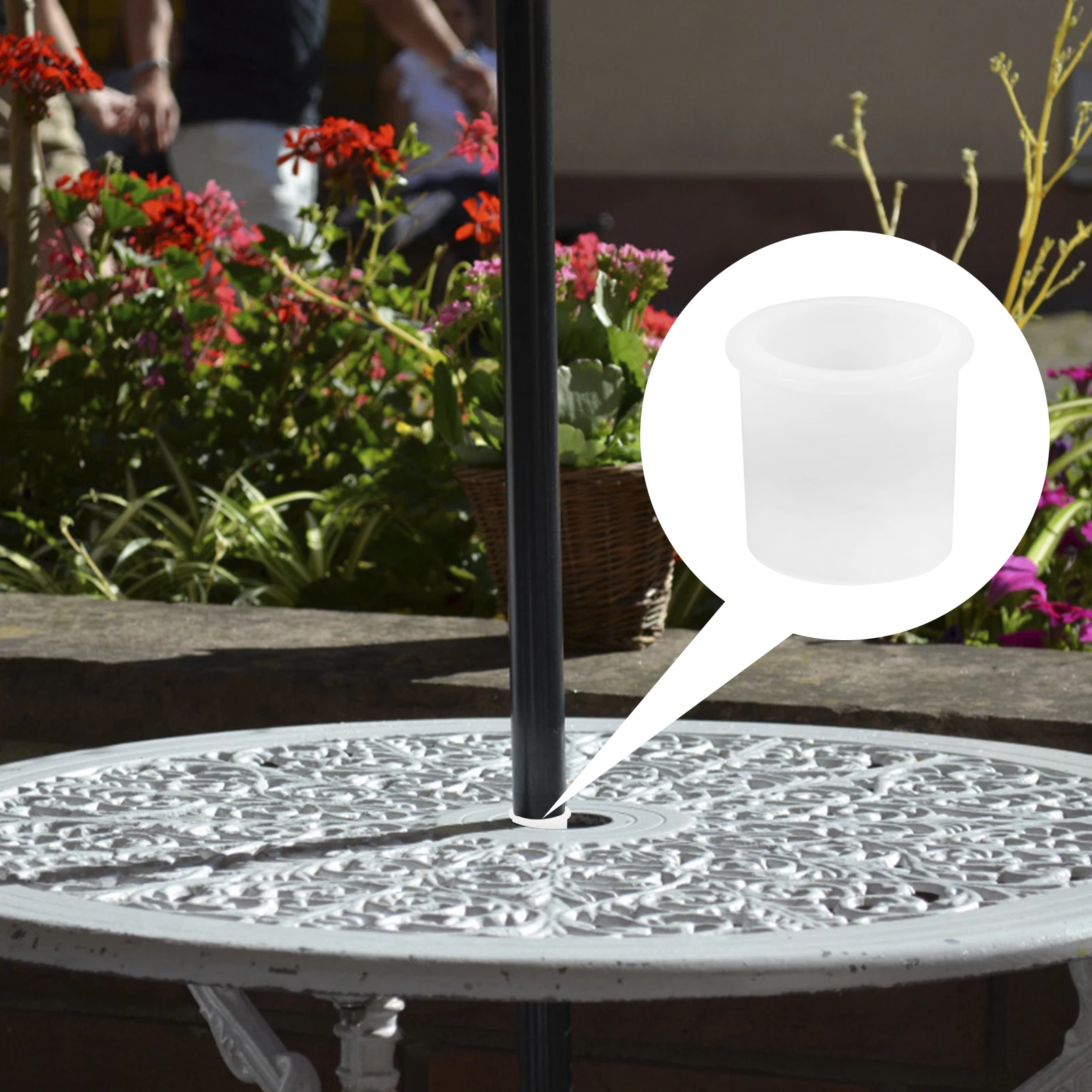 

Silicone Umbrella Hole Plug for Patio Table Durable Material Multi Functional Prevent Scratches Reduce Swaying Easy Installation