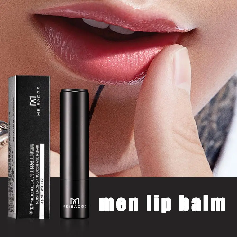 Men's Lip Balm Moisturizing Anti Cracking Repair Nourishing Men Care Skin Lipstick Hydrating Products Lips U9w7