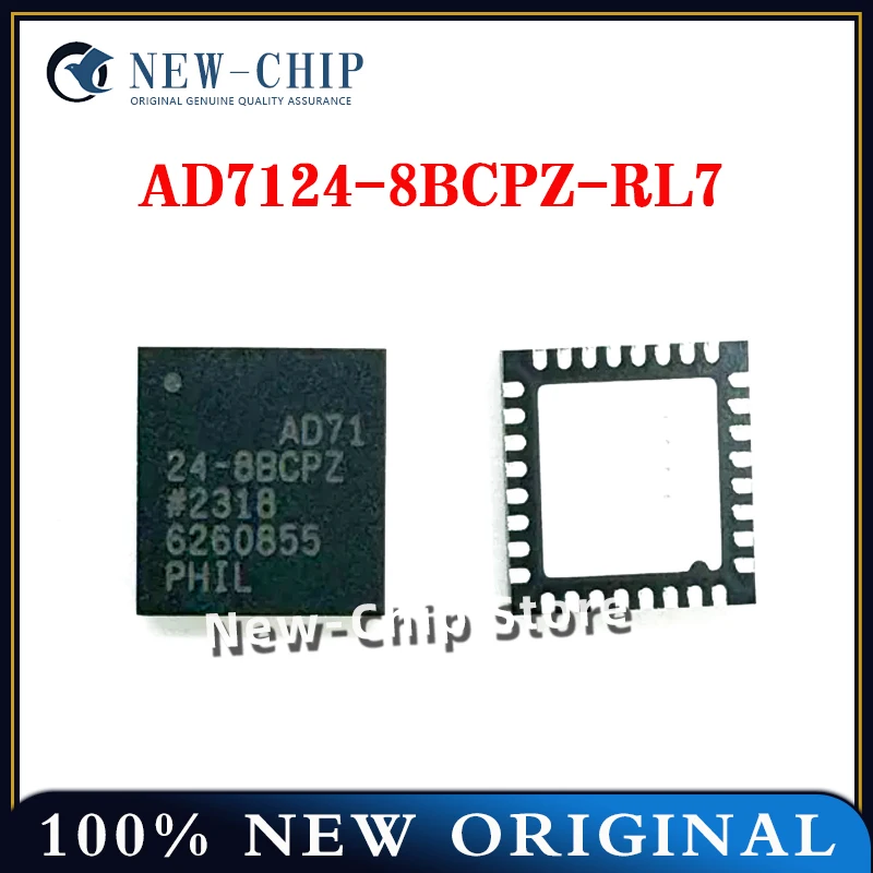 2PCS-50PCS/LOT   AD7124-8BCPZ-RL7   LFCSP-32  Analog to digital conversion chip ADC  New Original   AD7124-8BCPZ