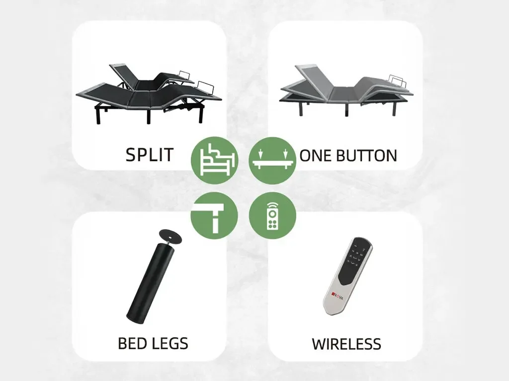 إطار سرير مزدوج مع إطار سرير تخزين إطارات سرير كوين Sommiers غرزة أثاث غرفة نوم المنزل الملك الحجم قاعدة Sommiers سرير Suko