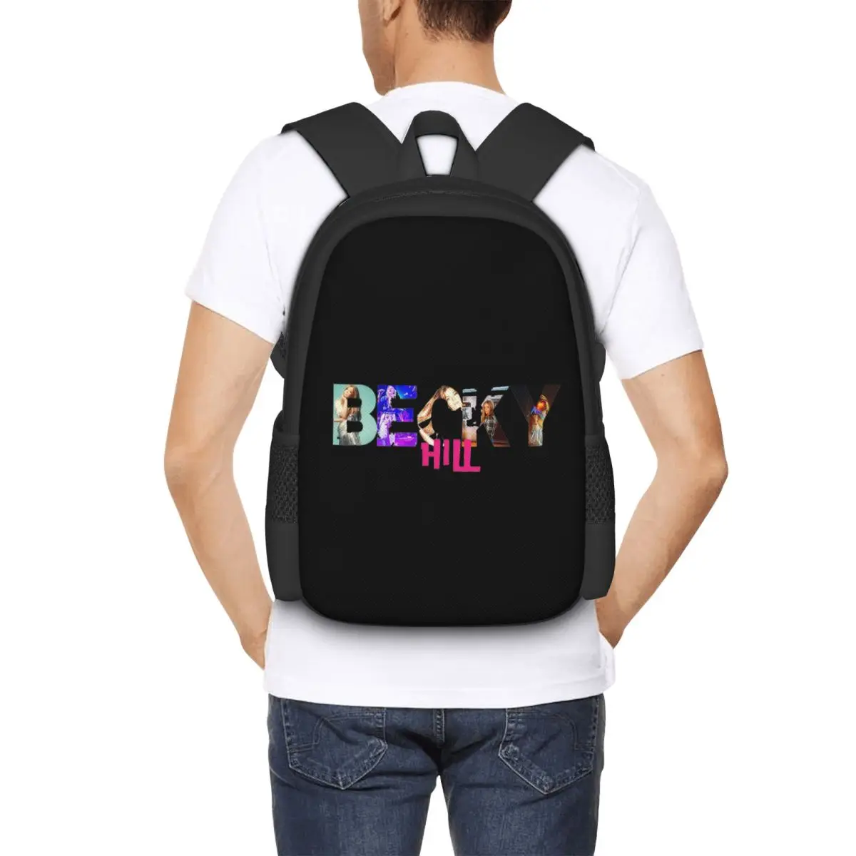 Becky Hill Classic Sticker Backpack Hot Sale Daypack Large Capacity Children BookBag School Bag Shoulder Bags for Men Women