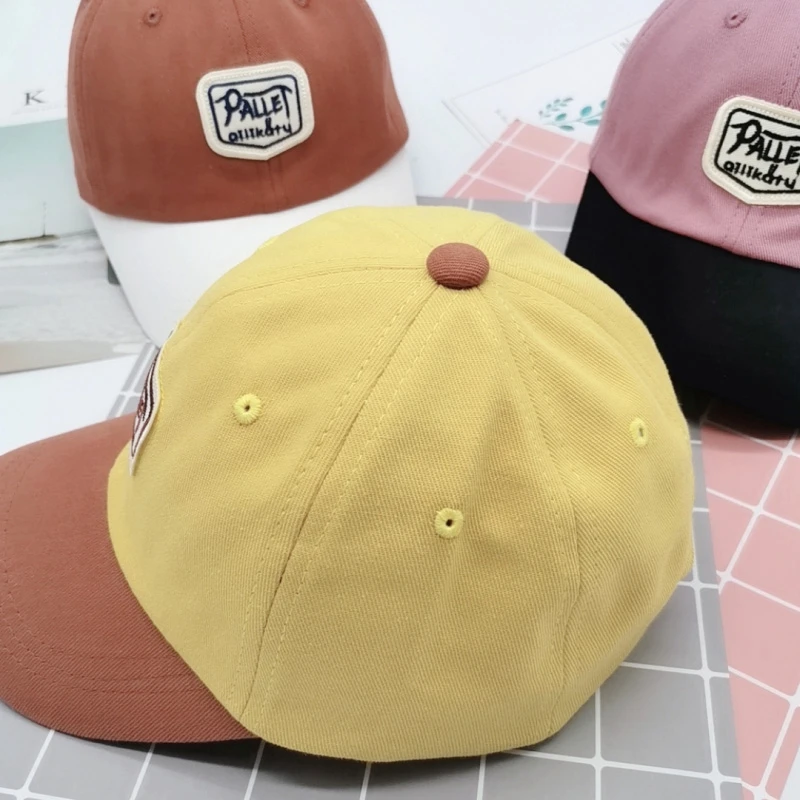 Spring kids Baseball Cap Casual Outing Cotton Breathable Baseball Hat with Letter Pattern Boy Girls Multicolored Fashion Sun Cap