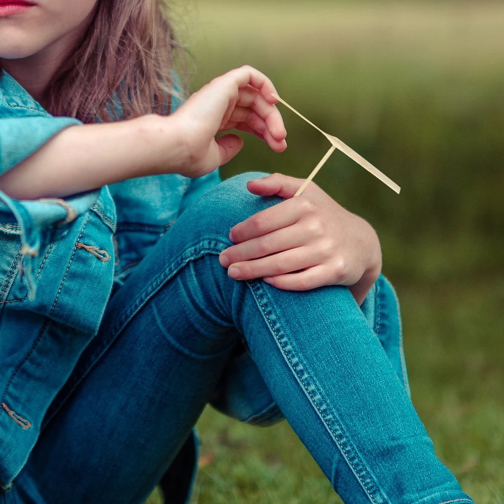 

20 шт. деревянные бамбуковые игрушки-вертолеты стрекозы для детей, интерактивные летающие игрушки