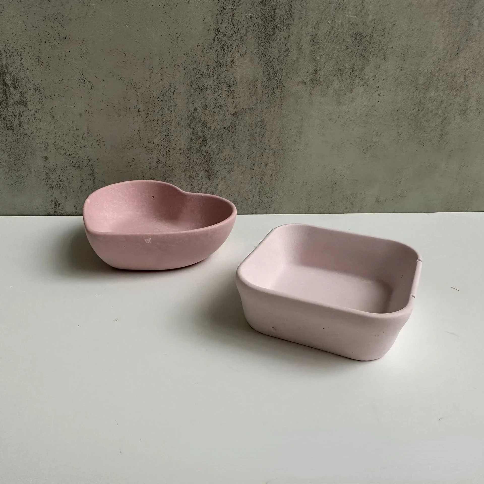 Concrete Square Heart Shape Silicone Molds DIY Handmade Epoxy Resin Jewelry Storage Tray Molds Storage Box Silicone Mold view 3