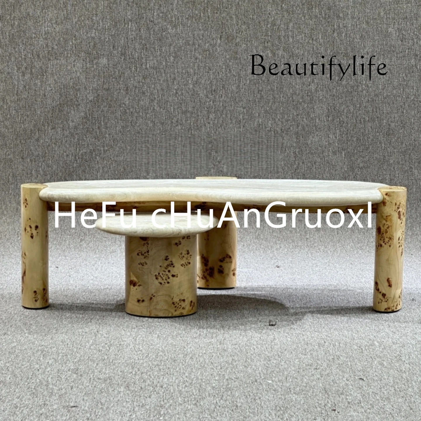 

Medieval style solid wood coffee table living room home designer creative retro style special-shaped tea table negotiation table