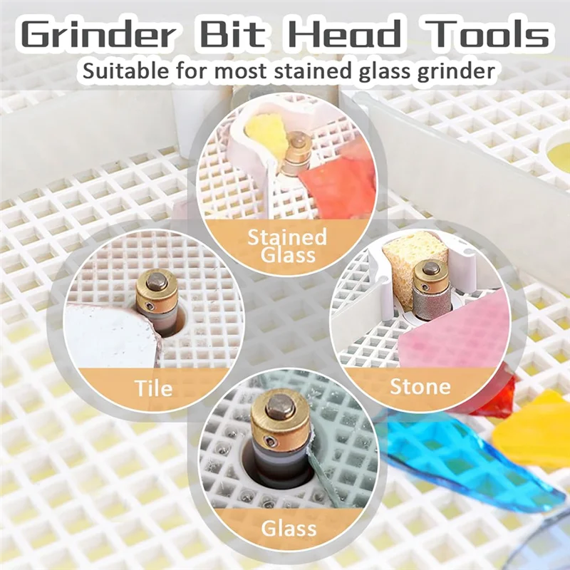 

AT21-1Inch Diamond Grinding Bit Brass Core Stained Glass Grinder Bits Diamond Grinder Bit Tools