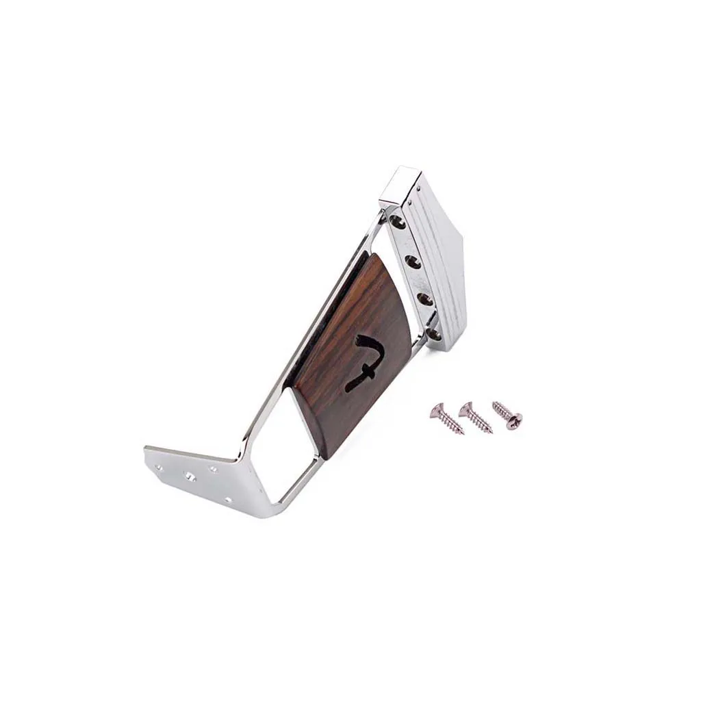 1PCS Chrome Guitar Bridge Tailpiece Set for Jazz Electric Guitar Replacement Hardware with Base Saddles