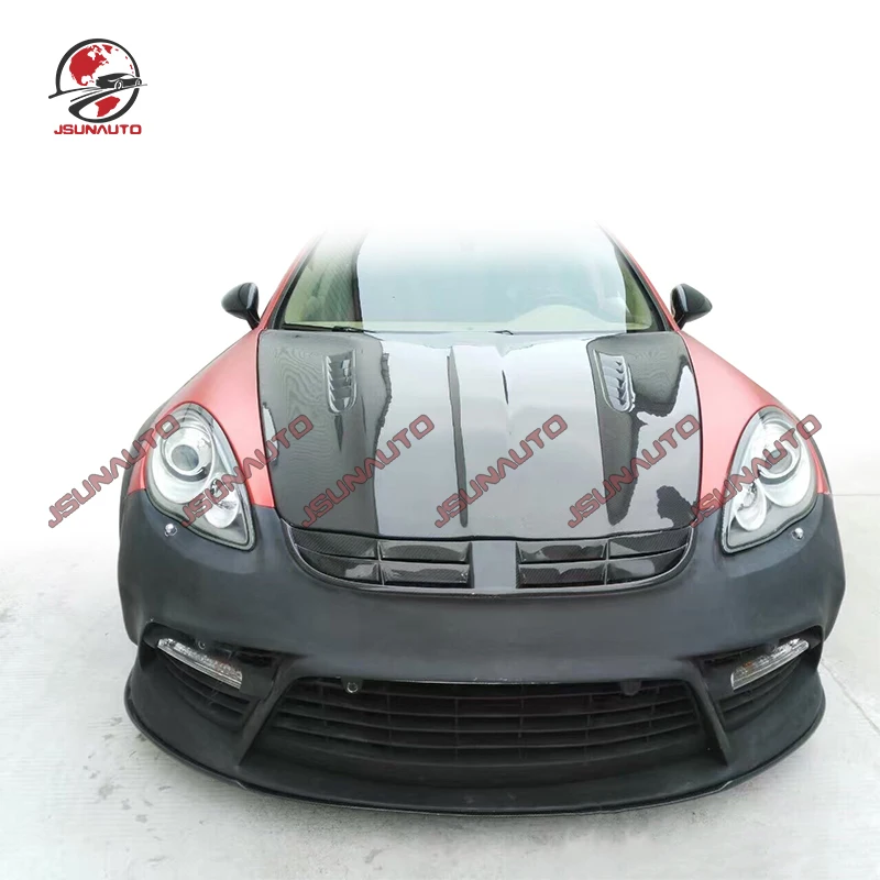 

Auto Accessories MSY Style Carbon Fiber Engine Cover Bonnet For 970 Panamera GTS Turbo 2009-2016 Front Hood Bonnet